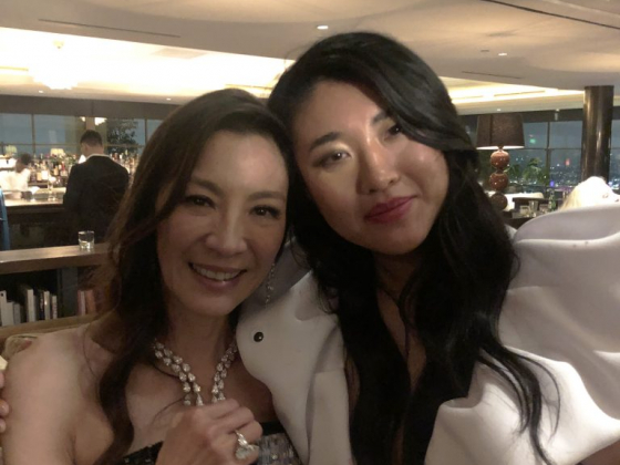 Jing Niu and Michelle Yeoh